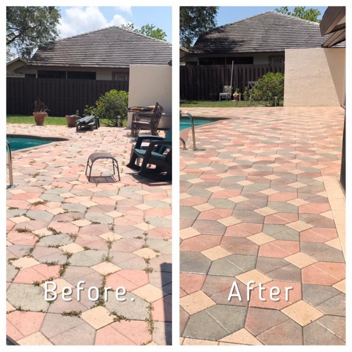 Paver Sealing Steam Cleaning Perfect Co Palm Beach Paver Color Rejuvenation Jupiter Fl Sealing In Palm Beach Gardens Florida Sealer