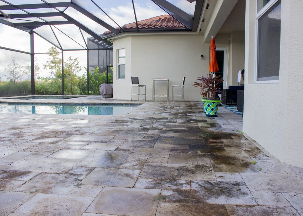 clean travertine pavers palm beach gardens fl