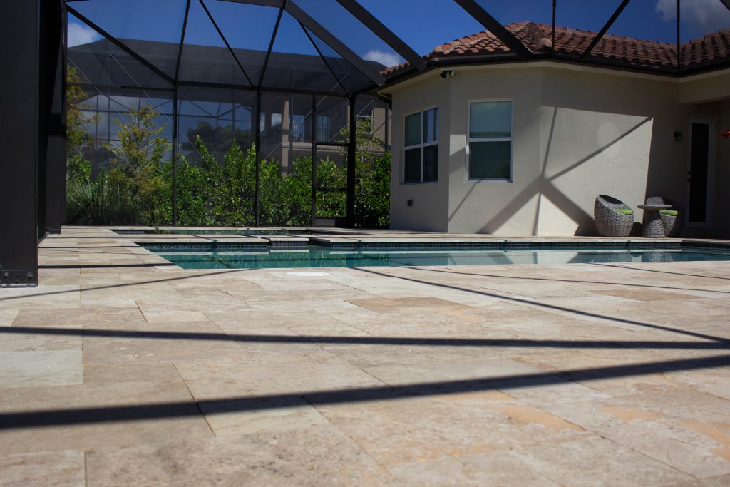 Travertine Paver Restoration Palm Beach Gardens FL