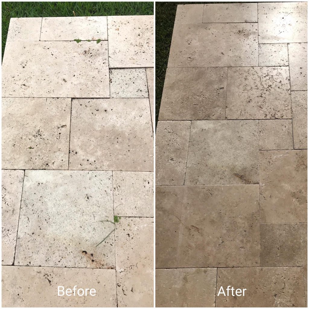 Travertine Paver Sealing Davie, FL