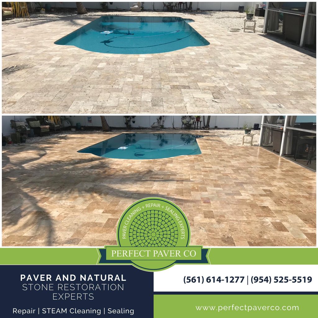 Seal Travertine Pavers Fort Lauderdale Broward Palm Beach Delray Beach Naples Fort Myers Sarasota Florida