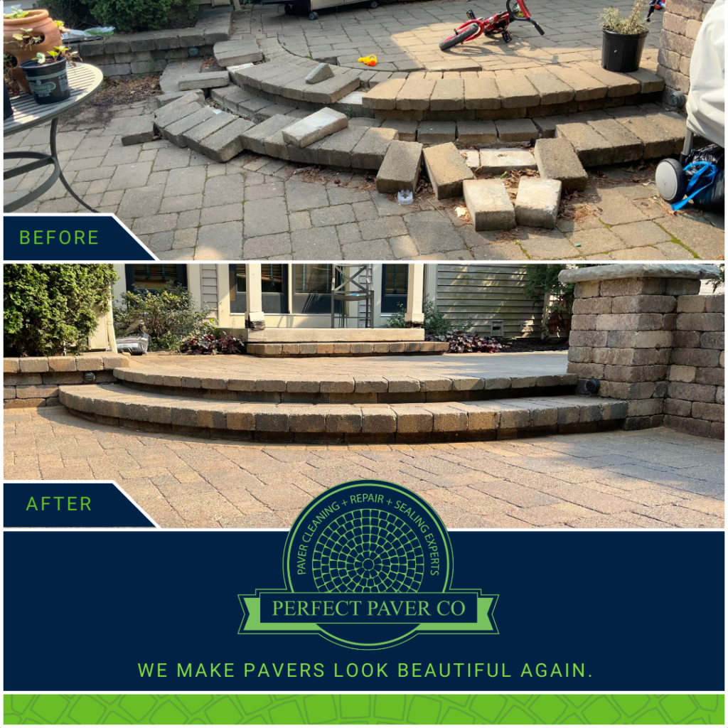 Paver Patio Repair Experts Perfect Paver Co Hardscape Restoration