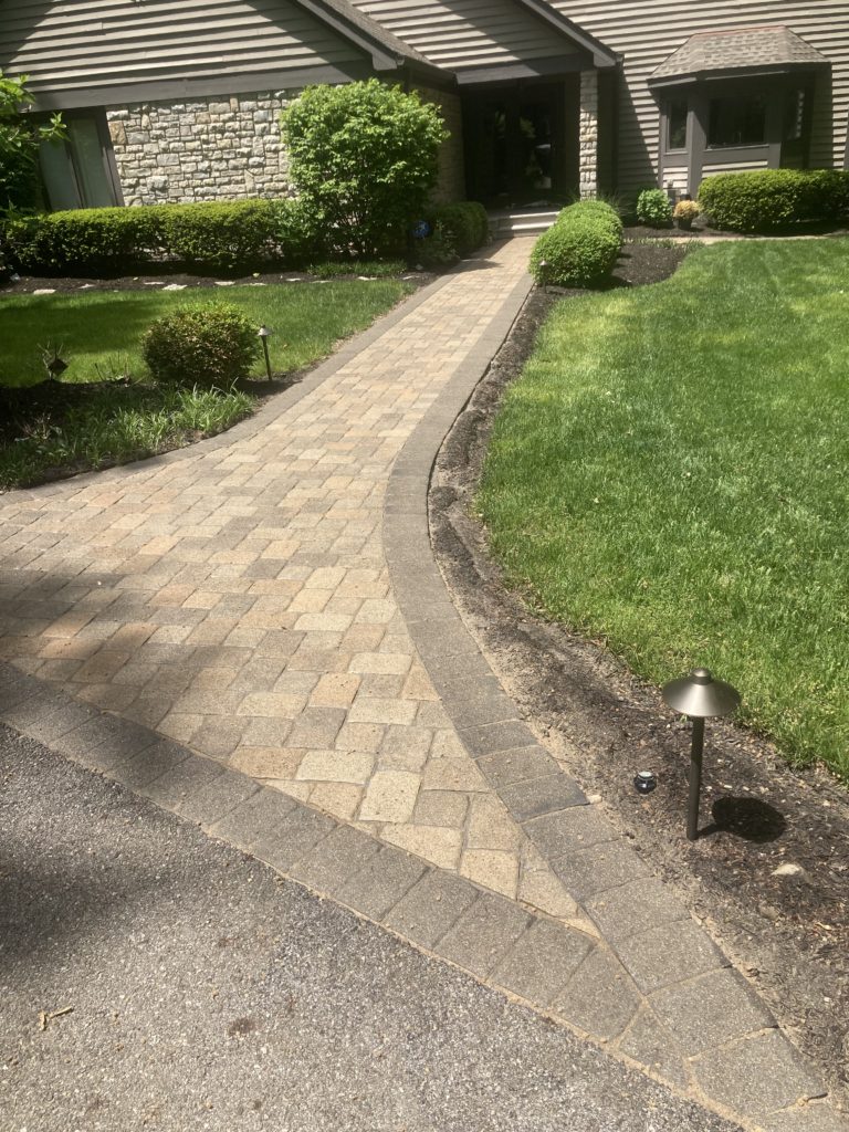 Paver edging restoration