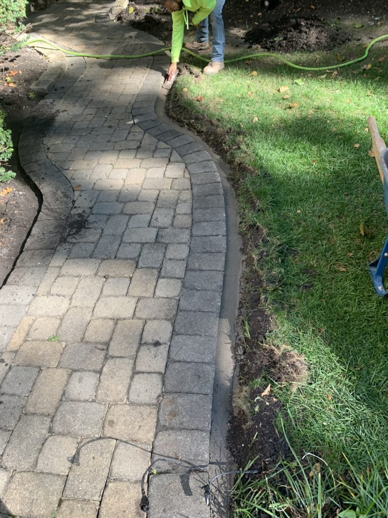 Repair bad paver edging Columbus oh