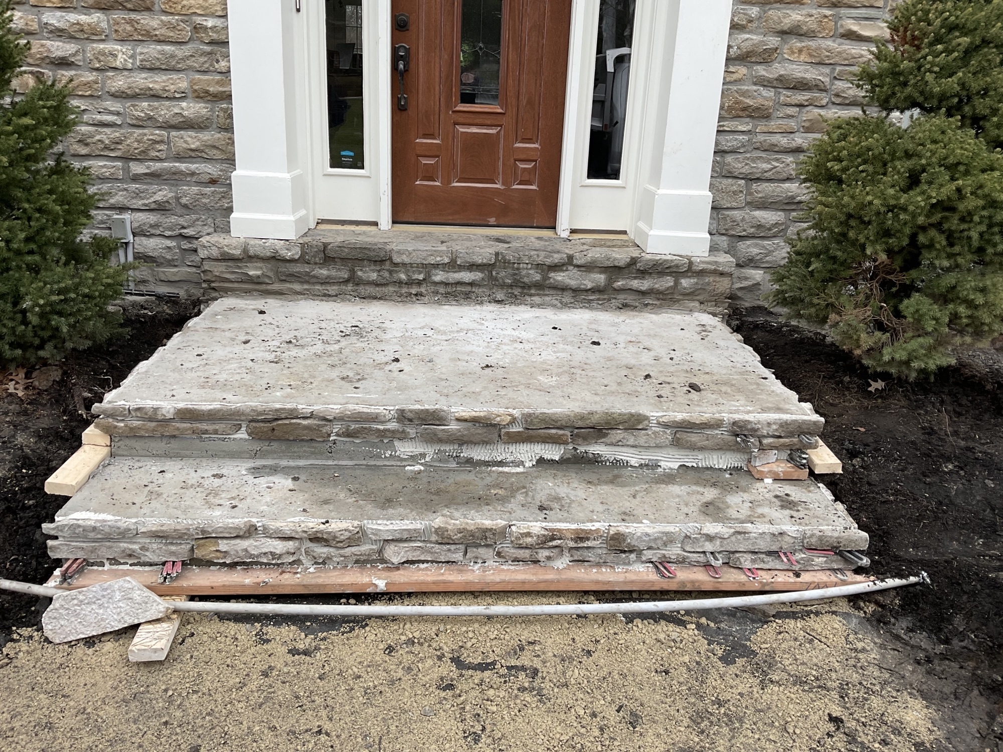 Front entrance and paver walkway Cincinnati ohio