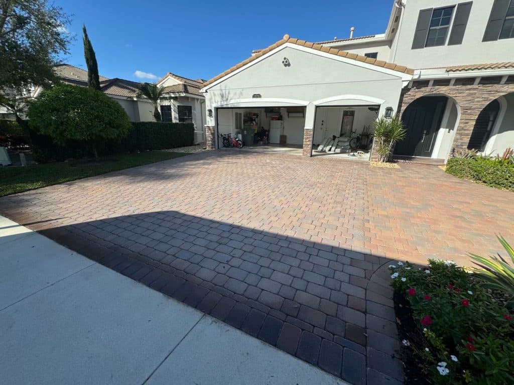 Paver staining and tinting in Delray Beach FL